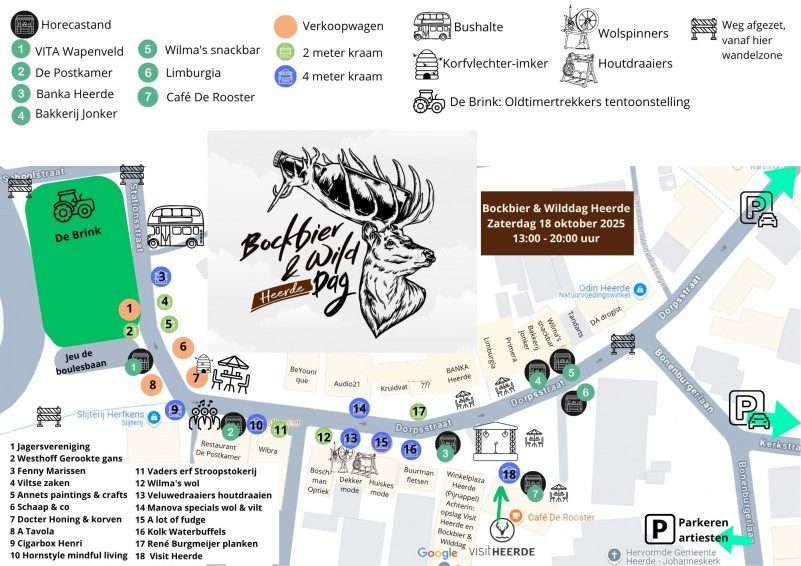 Bockbier & Wilddag 2025 Plattegrond voor publiek